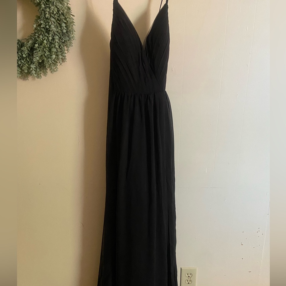 Black bridesmaid dress